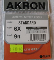 akron standart 9 ft 6X Tiemco